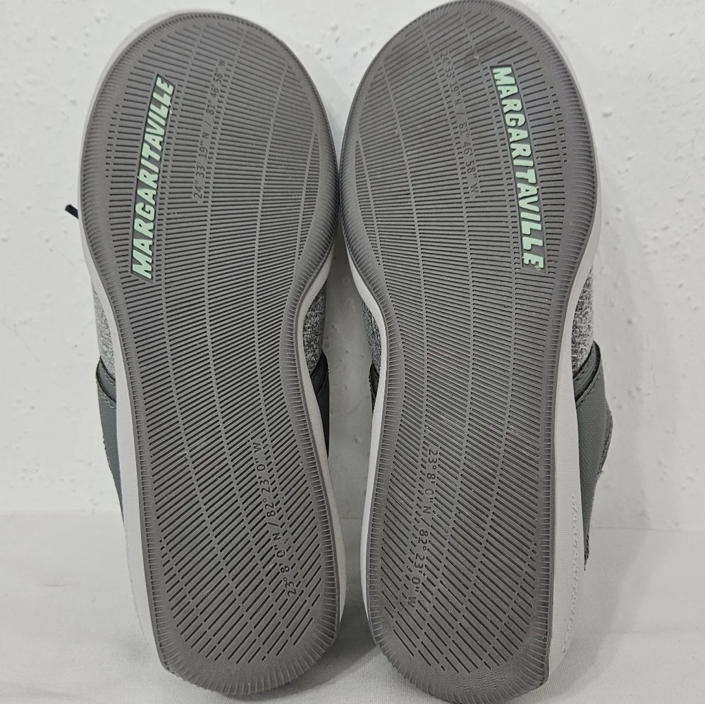 Margaritaville Traveler Freedom Boat Shoes Gray Teal Comfort Sneakers Size 6